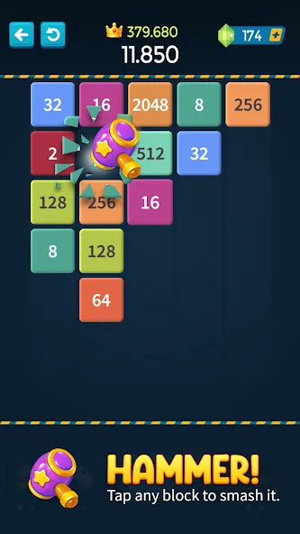 1M - Merge Number Block Puzzle  [МОД Menu] Screenshot 3