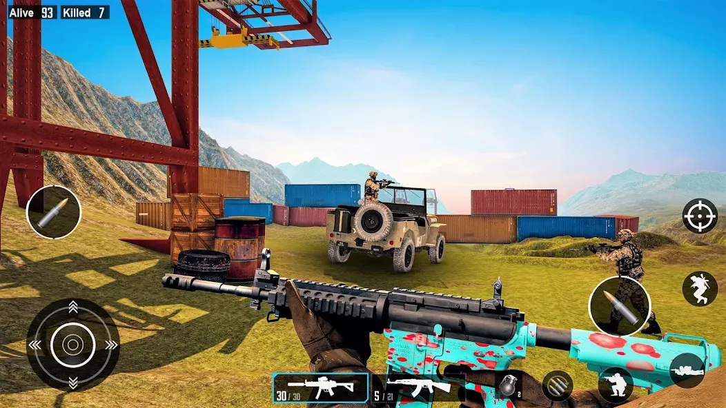 Commando Gun Shooting Games  [МОД Unlimited Money] Screenshot 2