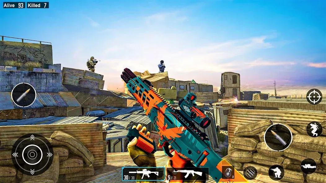 Commando Gun Shooting Games  [МОД Unlimited Money] Screenshot 4