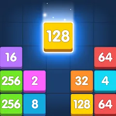 Скачать взломанную Merge Puzzle - Number Games (Мердж Пазл)  [МОД Mega Pack] - полная версия apk на Андроид