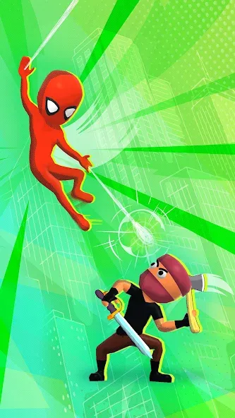 Web Master: Stickman Superhero (Вебмастер)  [МОД Бесконечные монеты] Screenshot 2