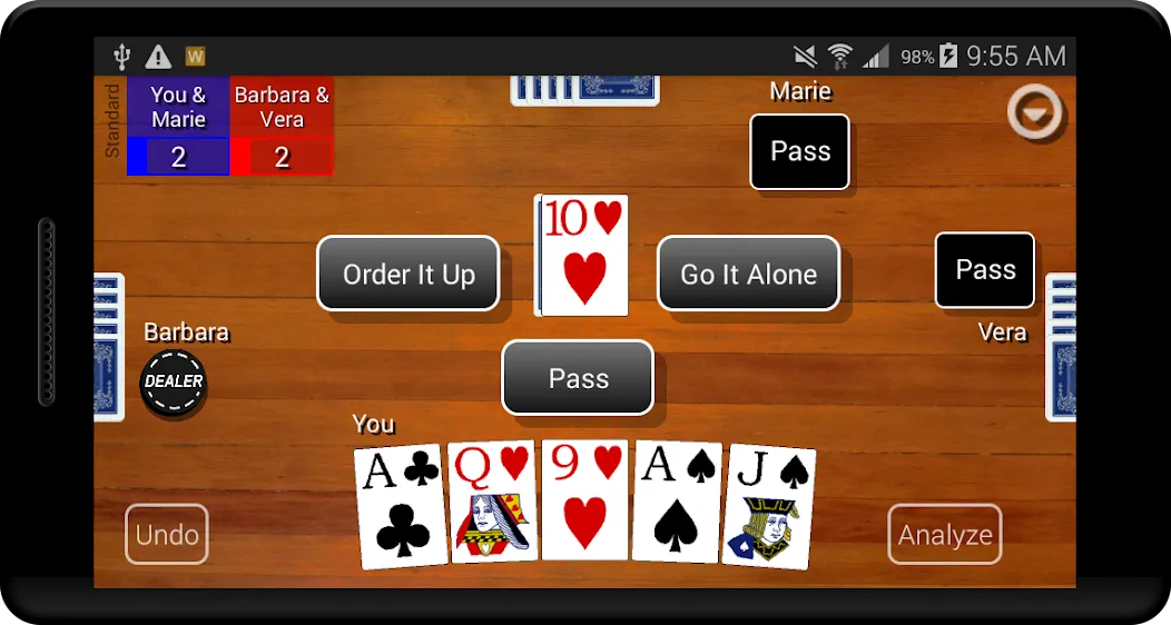 Euchre Card Classic (Юкер Кард Классик)  [МОД Много денег] Screenshot 1