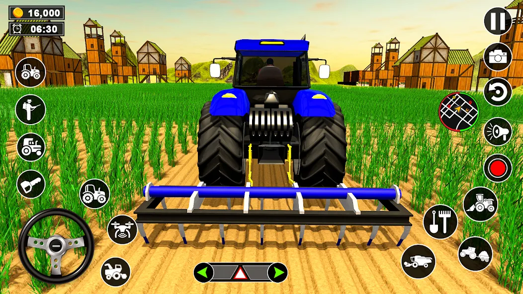 Real Tractor Driving Simulator (Реальный симулятор вождения трактора)  [МОД Unlocked] Screenshot 3