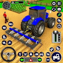 Взлом Real Tractor Driving Simulator (Реальный симулятор вождения трактора)  [МОД Unlocked] - полная версия apk на Андроид