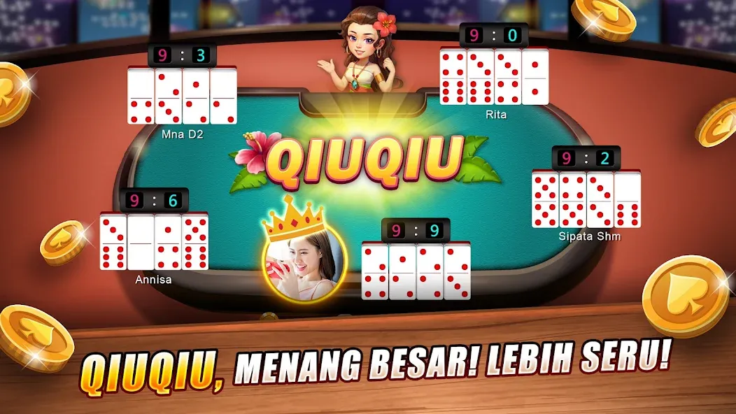 LUXY Domino Gaple QiuQiu Poker (Лукси Домино Гапл Киукиу Покер)  [МОД Бесконечные деньги] Screenshot 2