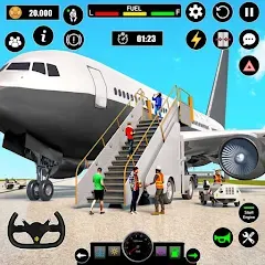 Взлом Airplane Simulator Plane Games  [МОД Menu] - последняя версия apk на Андроид