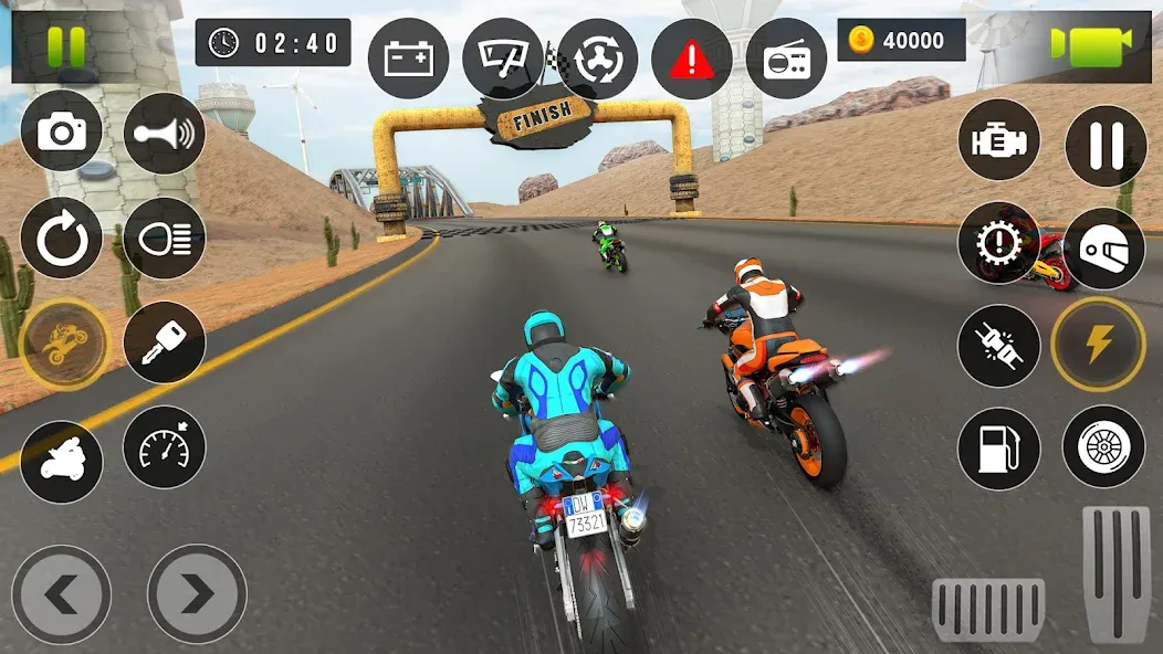 Bike Racing Games - Bike Game (Байк Рейсинг Геймс)  [МОД Menu] Screenshot 5