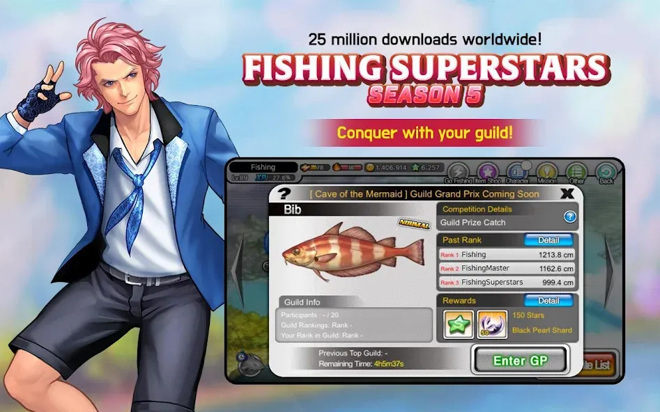 Fishing Superstars (Фишинг Суперзвезды)  [МОД Много денег] Screenshot 2