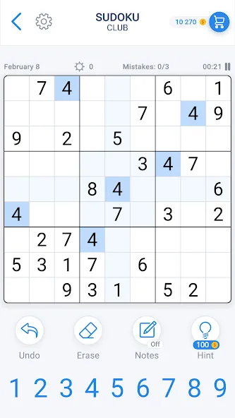 Sudoku Game - Daily Puzzles  [МОД Unlimited Money] Screenshot 1