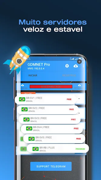 GDMNET Pro - Client VPN - SSH (ГДМНЕТ Про)  [МОД Бесконечные монеты] Screenshot 2