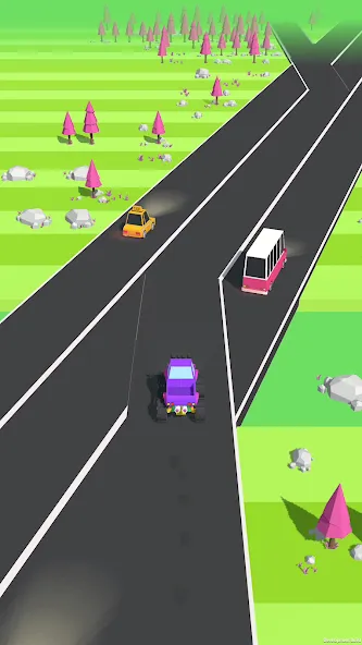 Traffic Run!: Driving Game  [МОД Бесконечные монеты] Screenshot 3