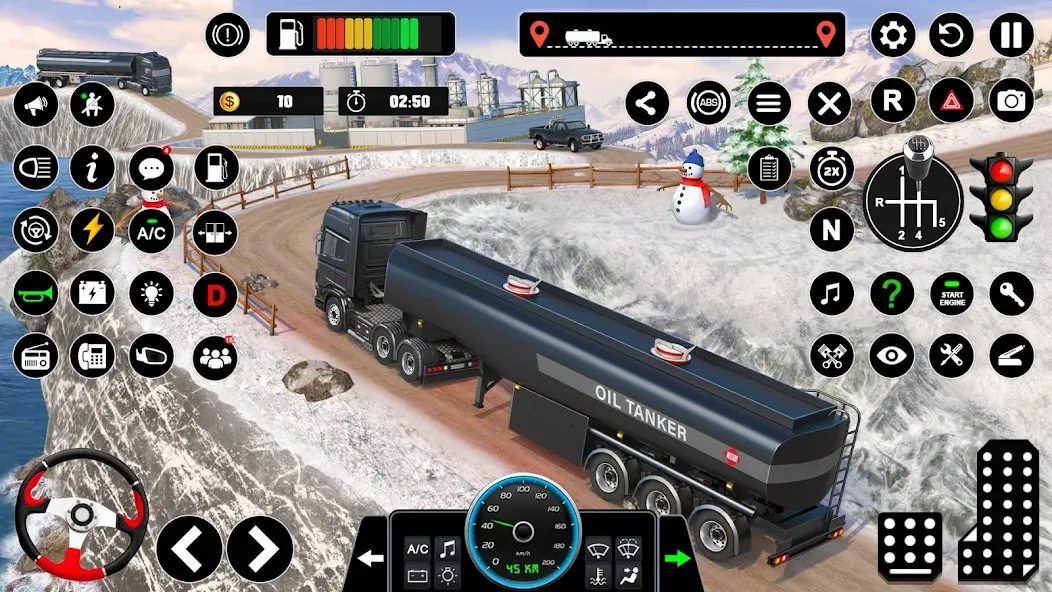 Oil Truck Games: Driving Games  [МОД Все открыто] Screenshot 2