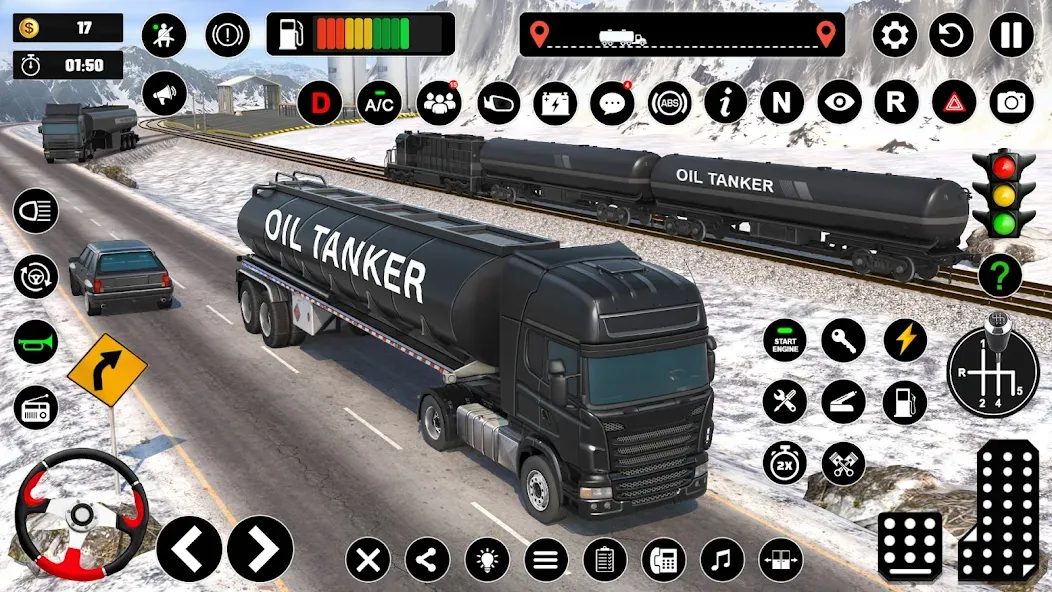 Oil Truck Games: Driving Games  [МОД Все открыто] Screenshot 3