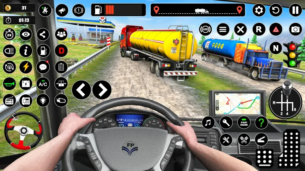 Oil Truck Games: Driving Games  [МОД Все открыто] Screenshot 4