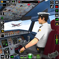 Взломанная Airplane Flight Simulator 2023  [МОД Mega Pack] - последняя версия apk на Андроид