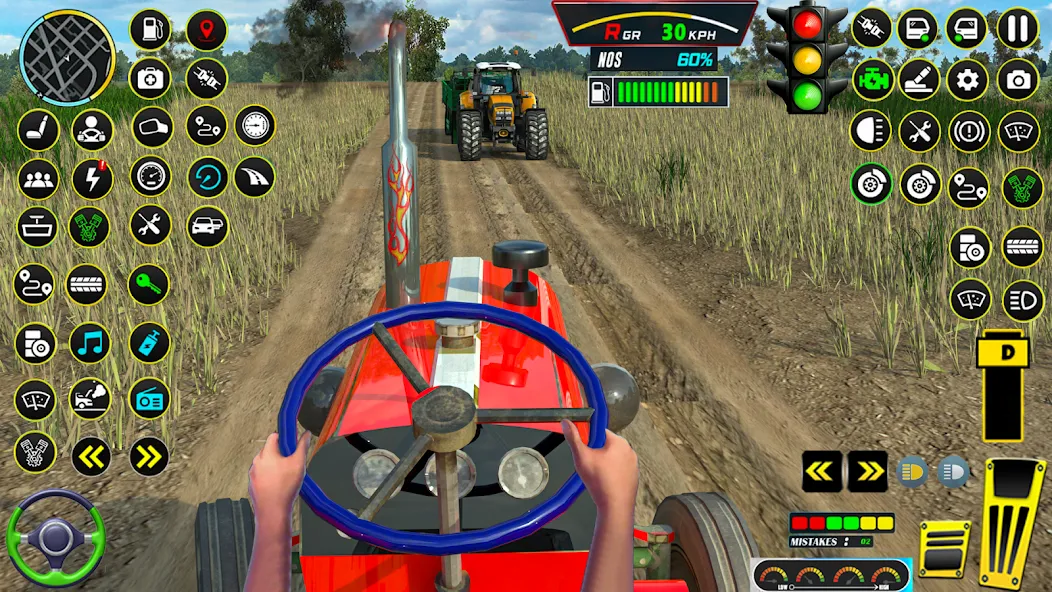 Farming Tractor Game Simulator (Фарминг Трактор Игра Симулятор)  [МОД Много денег] Screenshot 1