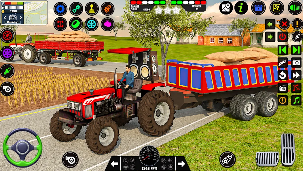 Farming Tractor Game Simulator (Фарминг Трактор Игра Симулятор)  [МОД Много денег] Screenshot 5