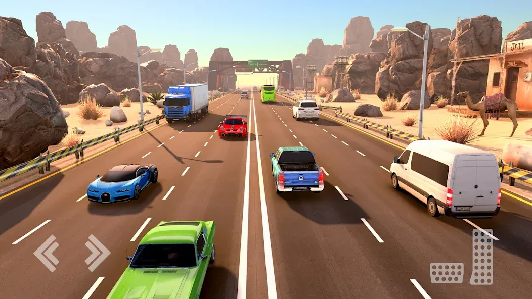 Real Highway Car Racing Games  [МОД Много денег] Screenshot 2