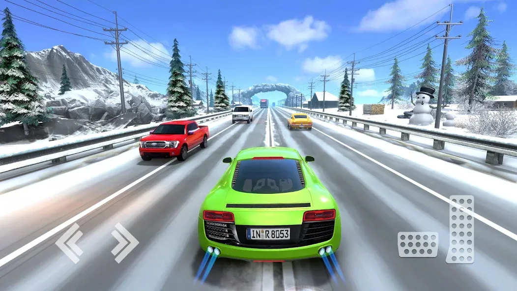 Real Highway Car Racing Games  [МОД Много денег] Screenshot 3