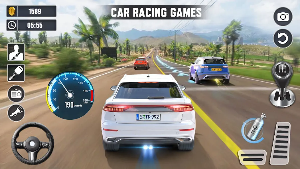 Real Highway Car Racing Games  [МОД Много денег] Screenshot 5