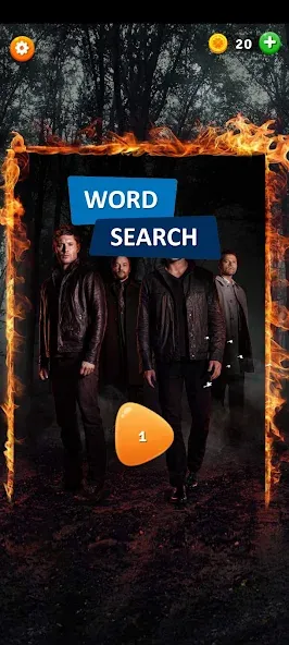 Supernatural Word Search (упернатуральный поиск слов)  [МОД Много монет] Screenshot 1