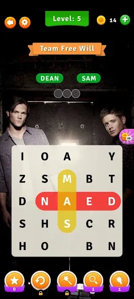 Supernatural Word Search (упернатуральный поиск слов)  [МОД Много монет] Screenshot 3