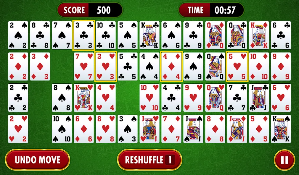 Gaps Solitaire Challenge (Гапс Солитер Челлендж)  [МОД Mega Pack] Screenshot 1