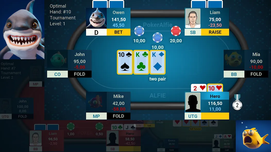 Offline Poker AI - PokerAlfie (Оффлайн Покер ИИ)  [МОД Бесконечные монеты] Screenshot 1