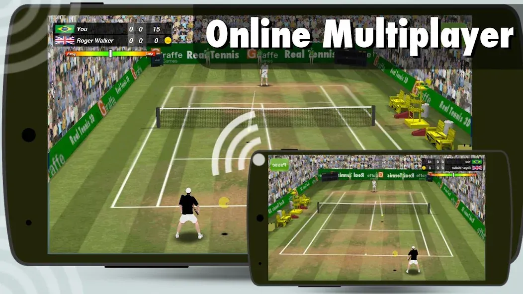 Tennis Champion 3D - Online Sp  [МОД Бесконечные монеты] Screenshot 2