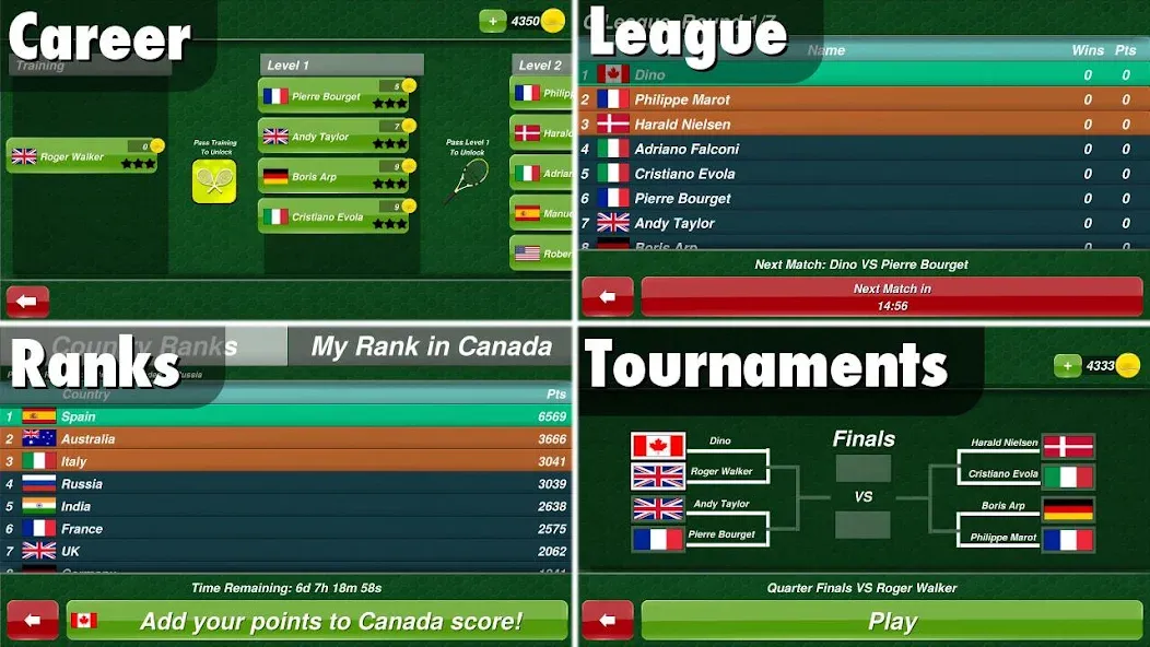 Tennis Champion 3D - Online Sp  [МОД Бесконечные монеты] Screenshot 3