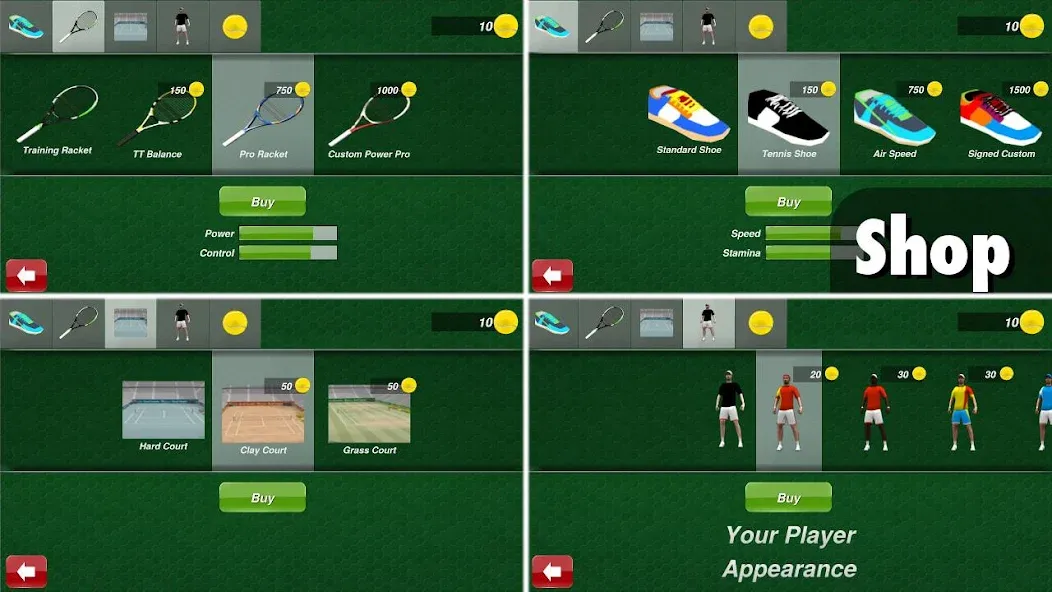 Tennis Champion 3D - Online Sp  [МОД Бесконечные монеты] Screenshot 5
