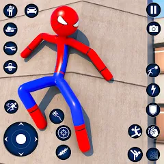 Взлом Spider Game-Stickman Rope Hero  [МОД Unlimited Money] - последняя версия apk на Андроид