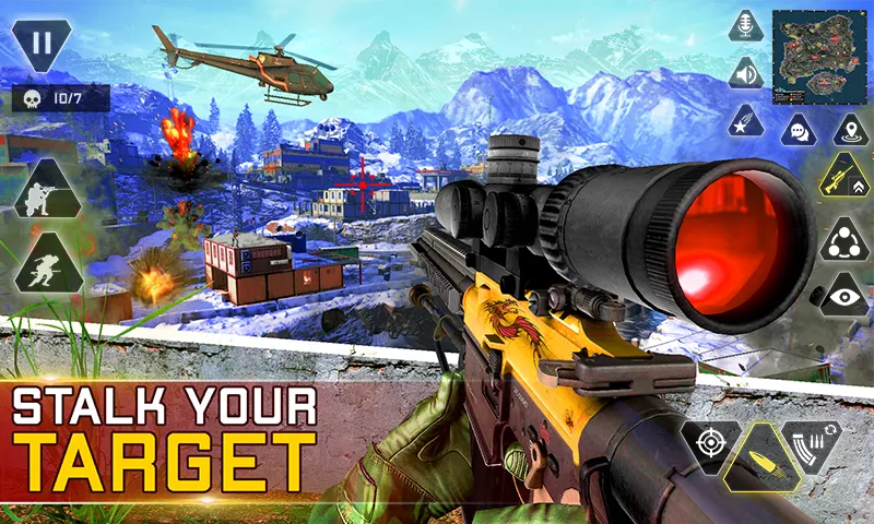 Sniper Gun Shooting game (ИГИ Снайпер Оружие Стрелялки Игры)  [МОД Бесконечные деньги] Screenshot 2