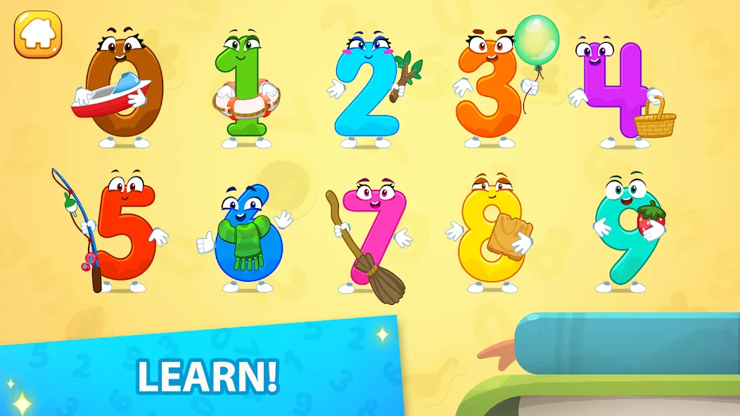 Numbers for kid Learn to count  [МОД Много монет] Screenshot 2