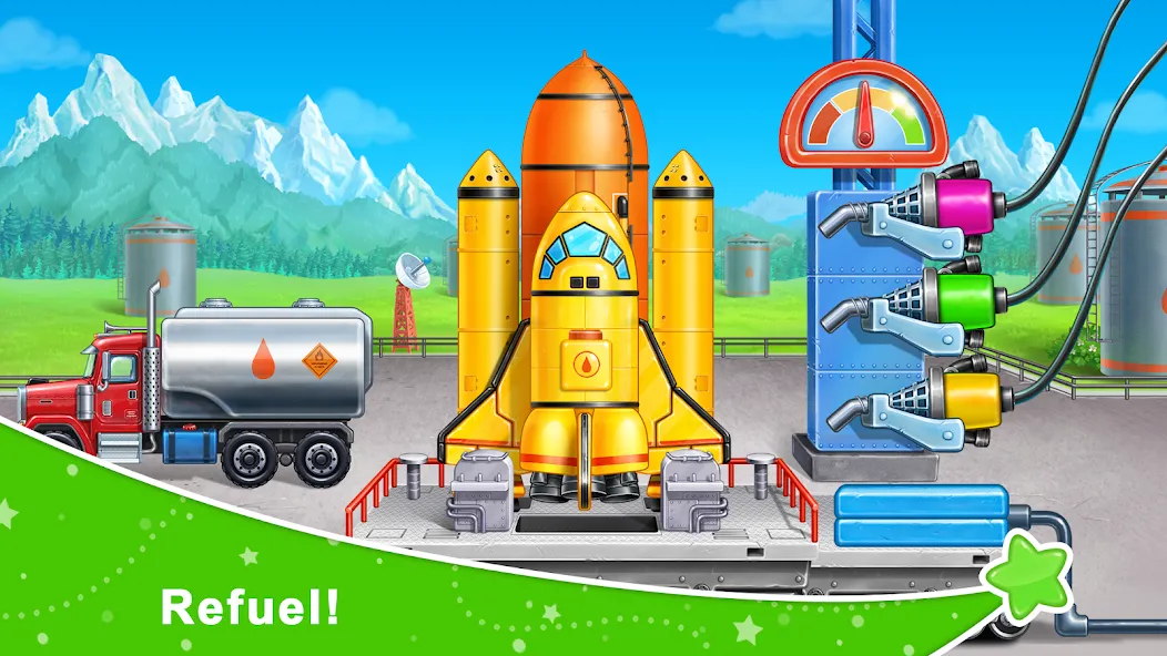 Rocket 4 space games Spaceship  [МОД Много монет] Screenshot 2