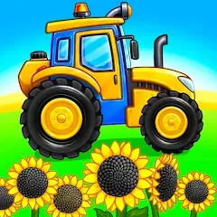 Скачать взлом Tractor, car: kids farm games  [МОД Бесконечные монеты] - последняя версия apk на Андроид