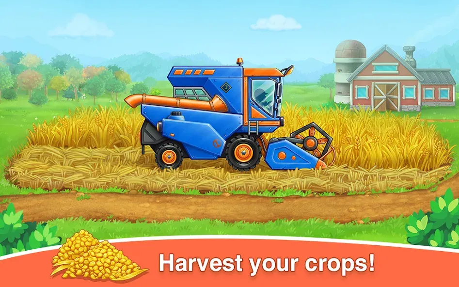 Farm land & Harvest Kids Games  [МОД Menu] Screenshot 4