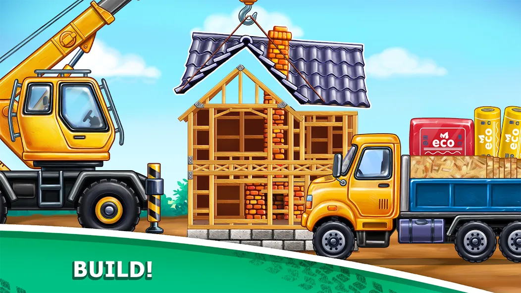 Truck games - build a house  [МОД Menu] Screenshot 4