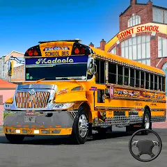 Взлом School Bus Transport Simulator (Школьный Автобусный Транспортный Симулятор)  [МОД Бесконечные монеты] - полная версия apk на Андроид