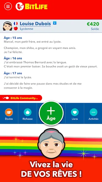 BitLife Français  [МОД Unlocked] Screenshot 4