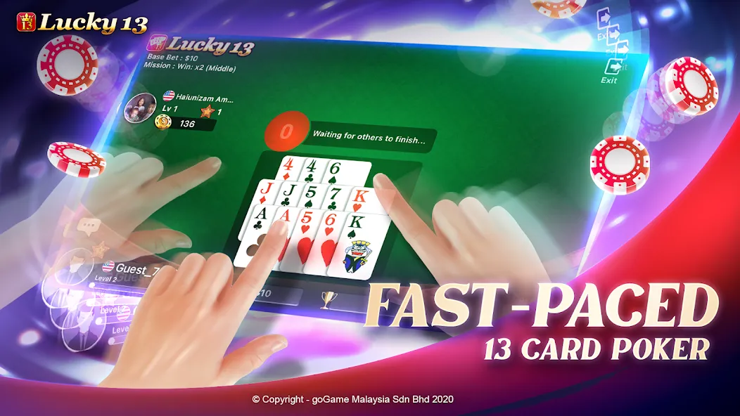 Lucky 13: 13 Poker Puzzle (Лаки 13)  [МОД Mega Pack] Screenshot 4