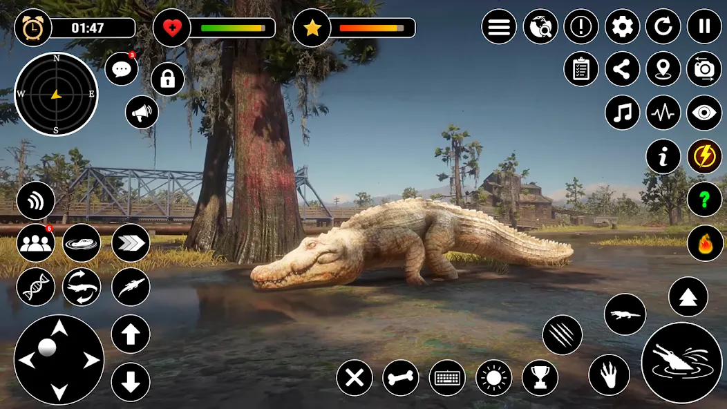 Animal Crocodile Attack Sim (Энимал Крокодайл Аттак Сим)  [МОД Unlimited Money] Screenshot 4