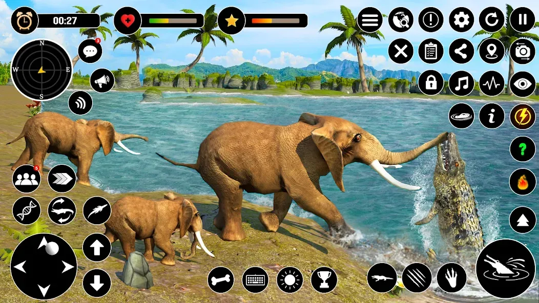 Animal Crocodile Attack Sim (Энимал Крокодайл Аттак Сим)  [МОД Unlimited Money] Screenshot 5