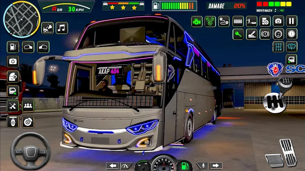 Public Coach Bus Driving Game (Паблик Коуч Бас Драйвинг Гейм)  [МОД Меню] Screenshot 1