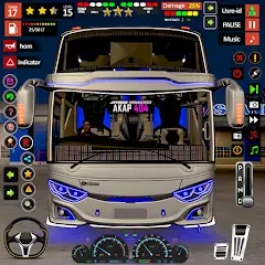 Взломанная Public Coach Bus Driving Game (Паблик Коуч Бас Драйвинг Гейм)  [МОД Меню] - стабильная версия apk на Андроид