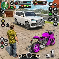 Взломанная GT Bike Racing Game Moto Stunt (ДжиТи Байк Рейсинг Гейм Мото Стант)  [МОД Бесконечные деньги] - полная версия apk на Андроид