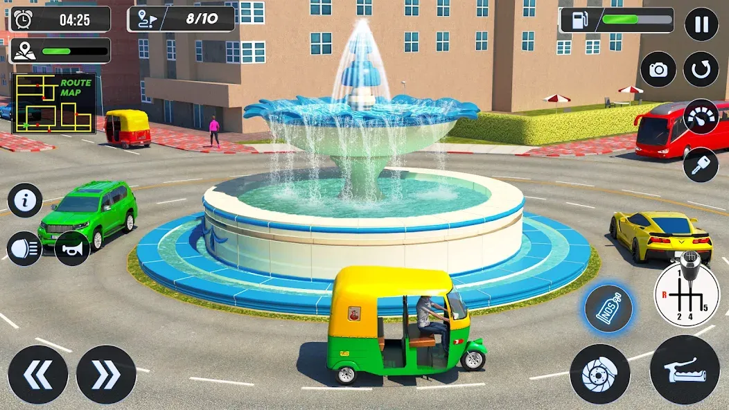 Tuk Tuk Auto Driving Games 3D  [МОД Unlimited Money] Screenshot 5