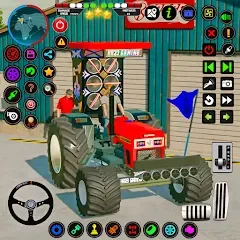 Взломанная Tractor Driving - Tractor Game  [МОД Mega Pack] - стабильная версия apk на Андроид