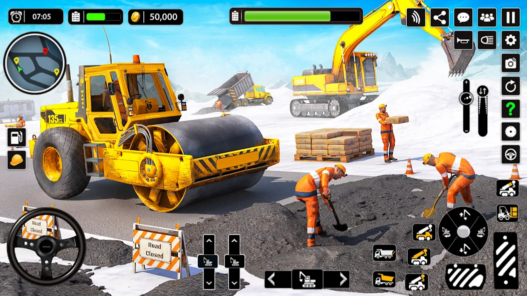 Snow Offroad Construction Game  [МОД Mega Pack] Screenshot 4