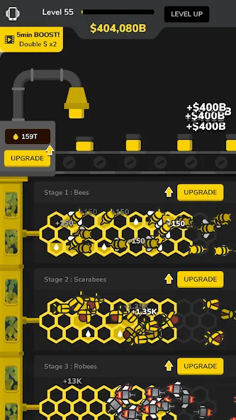 Idle Bee Factory Tycoon  [МОД Mega Pack] Screenshot 3